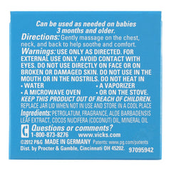 Babyrub Soothing Ointment - 1.76 oz. (Vicks)