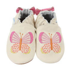 Butterfly Kisses Soft Soles 6-12 months - Cream (Robeez)