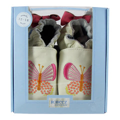 Butterfly Kisses Soft Soles 12-18 months - White (Robeez)