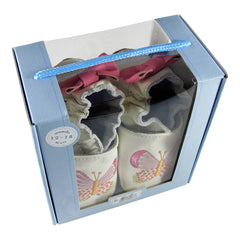 Butterfly Kisses Soft Soles 12-18 months - White (Robeez)