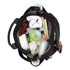 Chelsea Downtown Chic Diaper Satchel Black (Skip Hop)