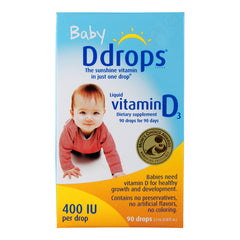 Baby Ddrops 400 IU 90 Drops - 0.08 oz. (Ddrops)
