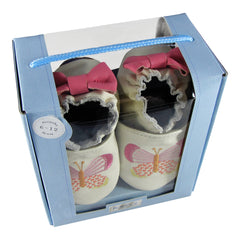 Butterfly Kisses Soft Soles 6-12 months - Cream (Robeez)