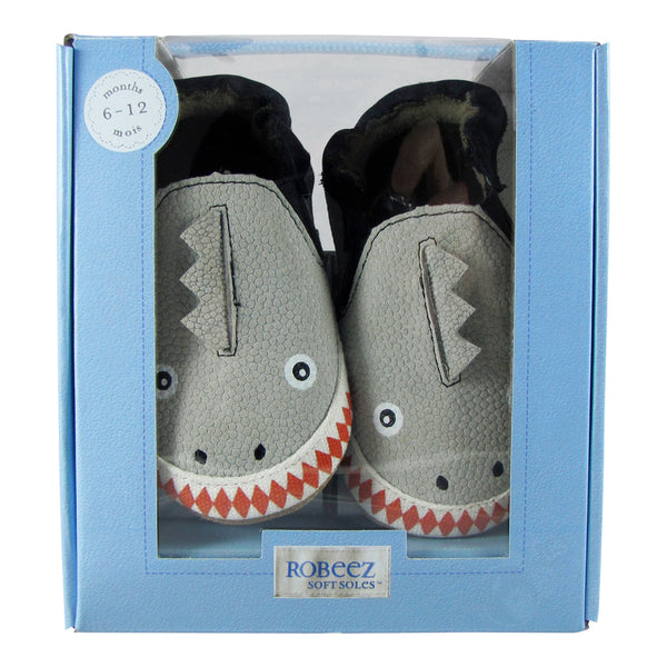 Dino Dan Soft Soles 6-12 months - Grey (Robeez)