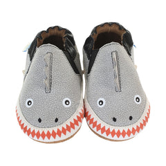 Dino Dan Soft Soles 6-12 months - Grey (Robeez)