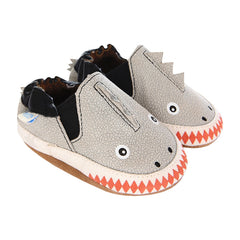 Dino Dan Soft Soles 6-12 months - Grey (Robeez)