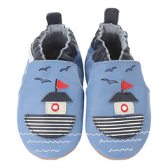 Chug Chug Soft Soles 12-18 months - Ocean Blue (Robeez)