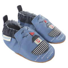 Chug Chug Soft Soles 12-18 months - Ocean Blue (Robeez)