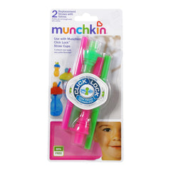 Click Lock Replacement Straws with Valves - 2 pack (Munchkin)