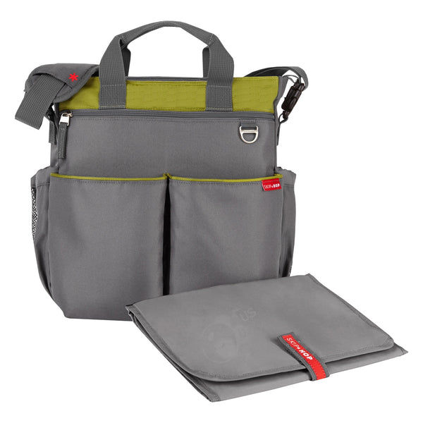 Duo Signature Diaper Bag Charcoal/ Lime (Skip Hop)