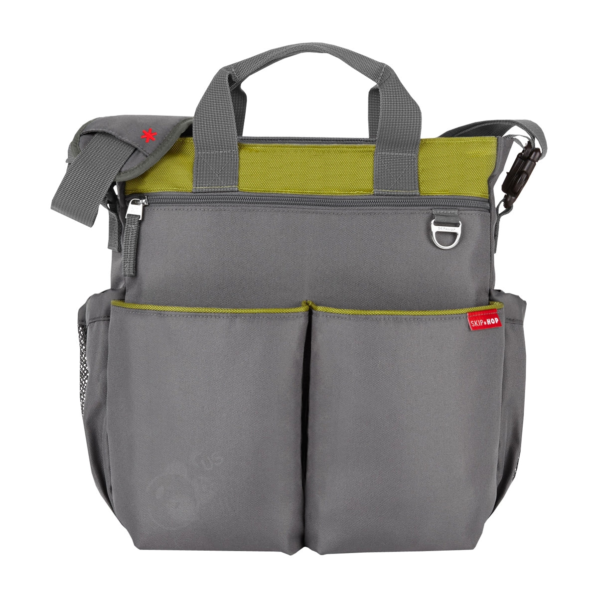 Duo Signature Diaper Bag Charcoal/ Lime (Skip Hop)