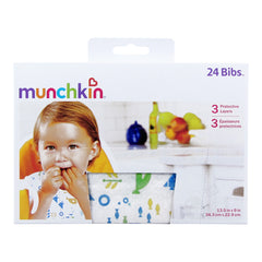 Disposable Bibs - 24 pack (Munchkin)