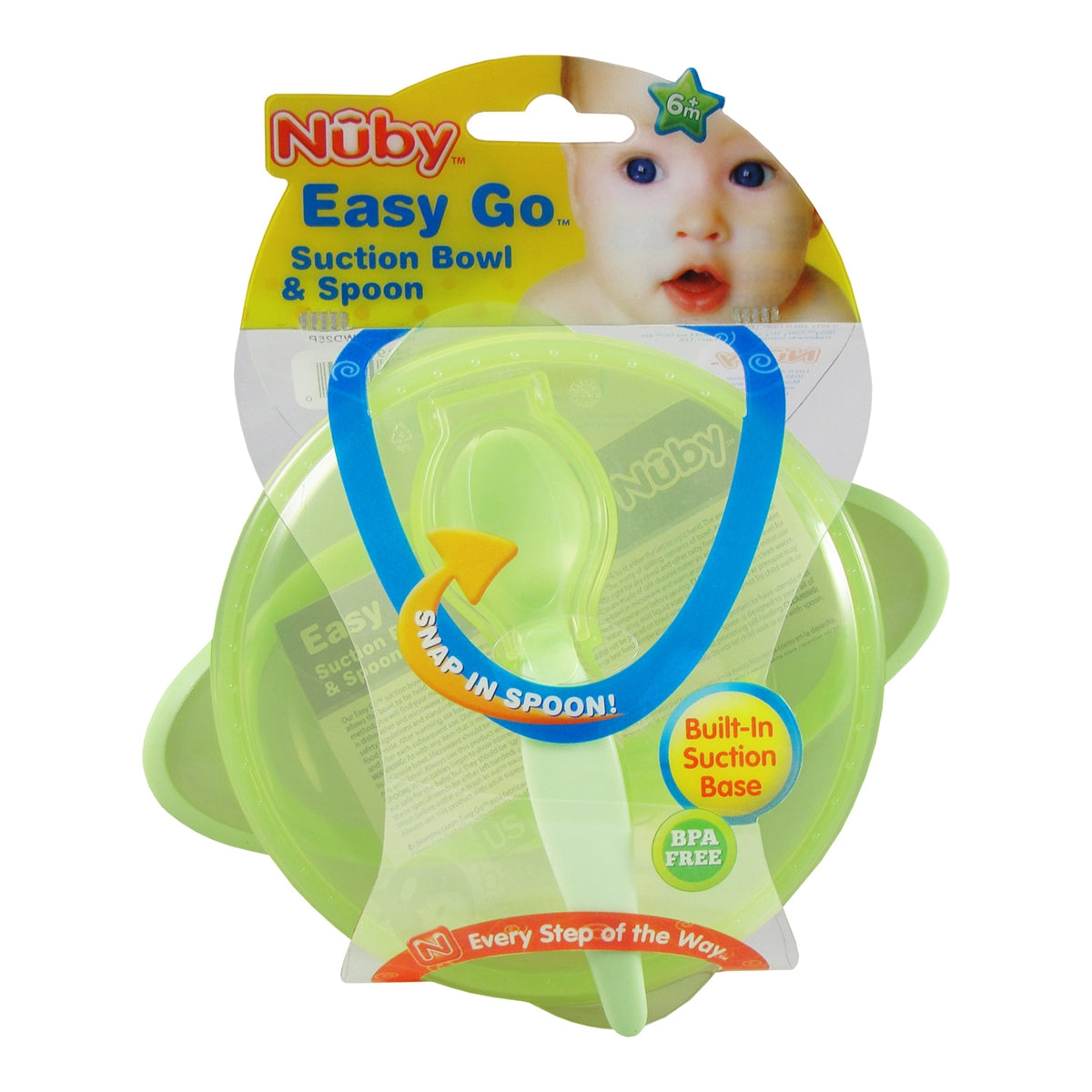 Easy Go Suction Bowl and Spoon 6 pack (Nuby)